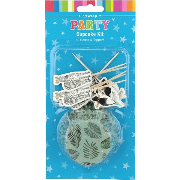 Wild Jungle Party Cupcake Kit (Set of 12)