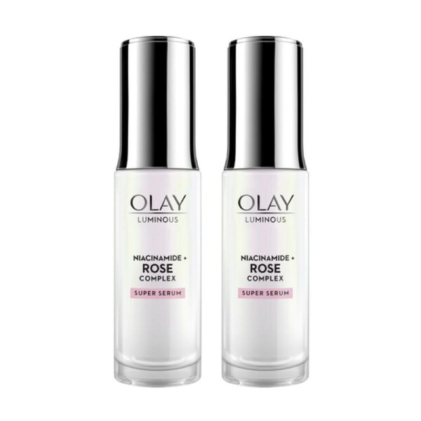 2 x Olay Luminous Niacinamide + Rose Complex Super Serum 30mL