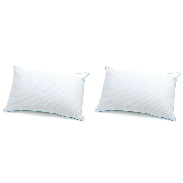 2PK Jason Kooling Honeycomb Medium Rectangle Sleeping Pillow Cushion White