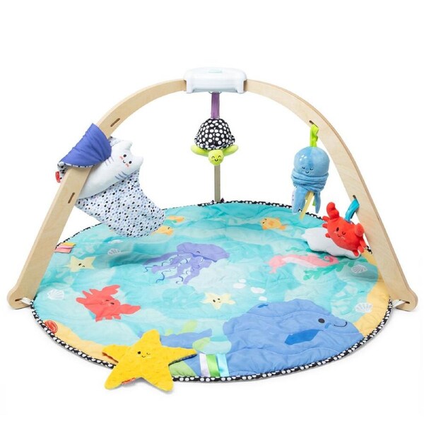 Melissa & Doug Ocean Oasis 77.6cm Easy Fold Baby Activity Play Gym Mat 0m+