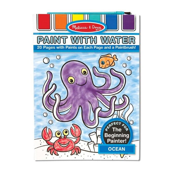 Melissa & Doug Paint w/ Water 29.3cm Kids/Children Art Activity Set Ocean 3+