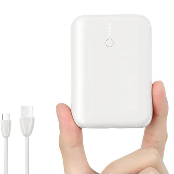 MOVE SPEED Mini Cute Charger Power Bank 10000mAh 22.5W - White