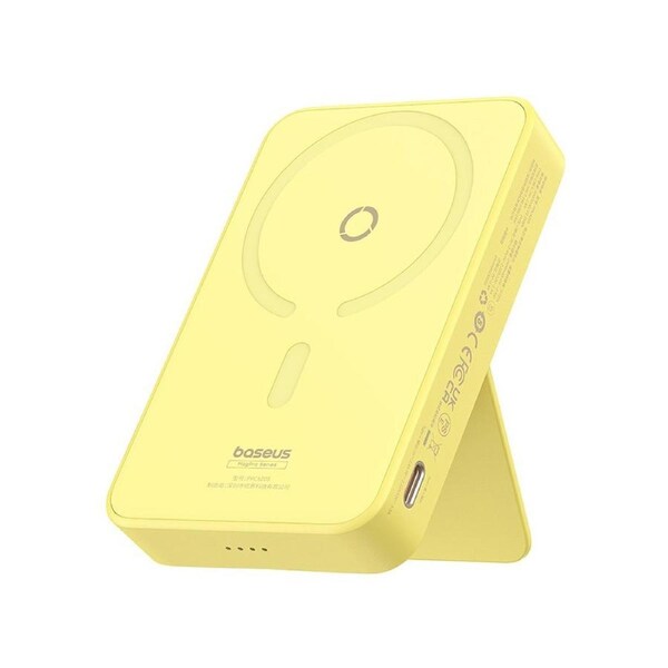 Baseus MagPro Magnetic Bracket Wireless Fast-Charging Power Bank 5000mAh 20W - Yellow