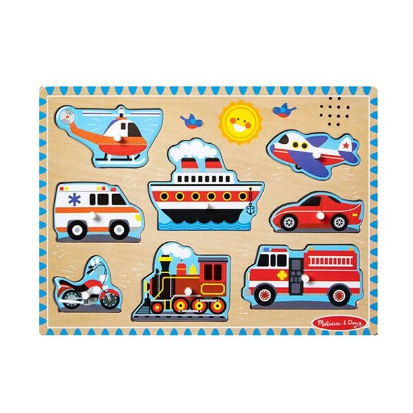 Melissa & Doug See-Inside Numbers Wooden Peg Puzzle Kids Toy Set Assorted 2+