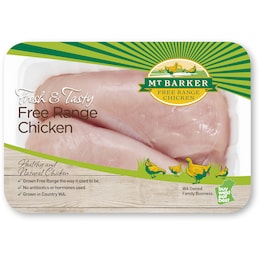 Mt Barker Mt Barker Chicken Free Range Breast 400g - 800g