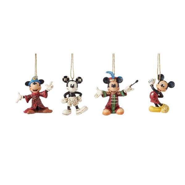 Disney Traditions Mickey Through the Years Ornament Set Jim Shore 6013565