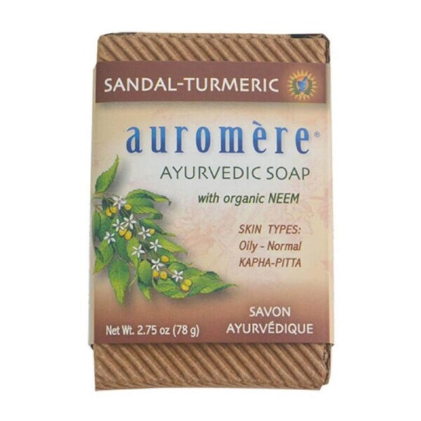 Auromere Ayurvedic Neem Soap Sandal-Turmeric 78g