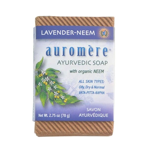 Auromere Ayurvedic Neem Soap Lavender Neem 78g