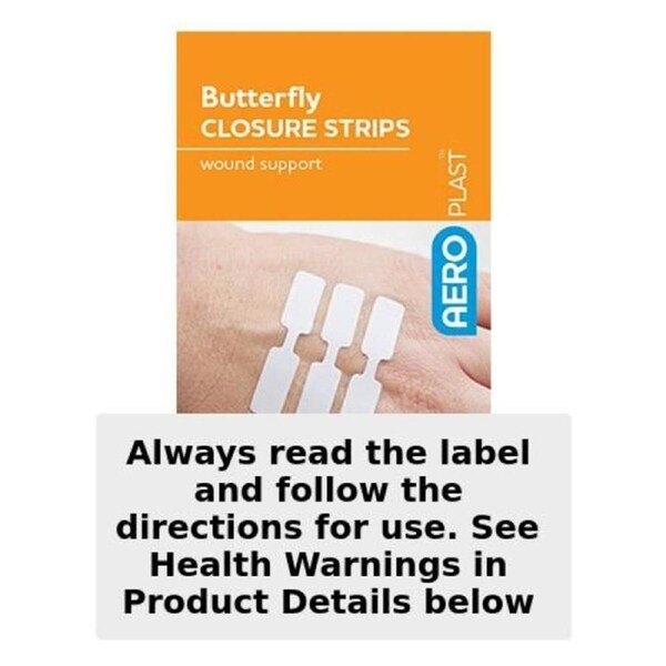 AeroPlast Butterfly Wound Closure Strips 10mm x 45mm - 10 Pack