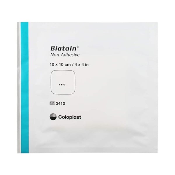Biatain Non Adhesive Foam Dressing 10cm x 10cm 1 Pack