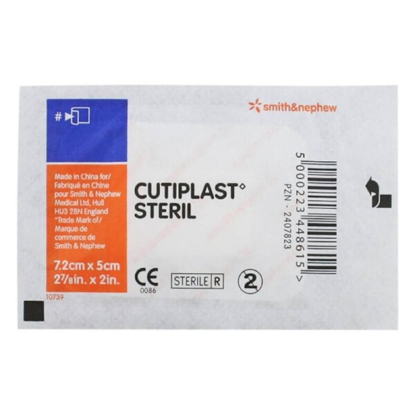 Cutiplast Adhesive Fabric Dressing 7.2cm x 5cm Single by Smith & Nephew