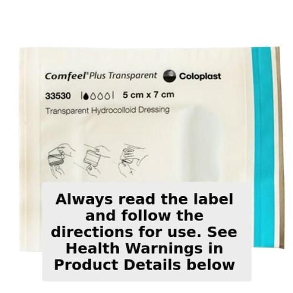 Comfeel Plus Transparent Hydrocolloid Dressing 5cm x 7cm Single