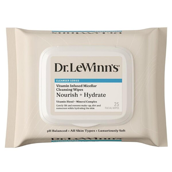 Dr Lewinns Vitamin Infused Micellar Wipes 25 Pack