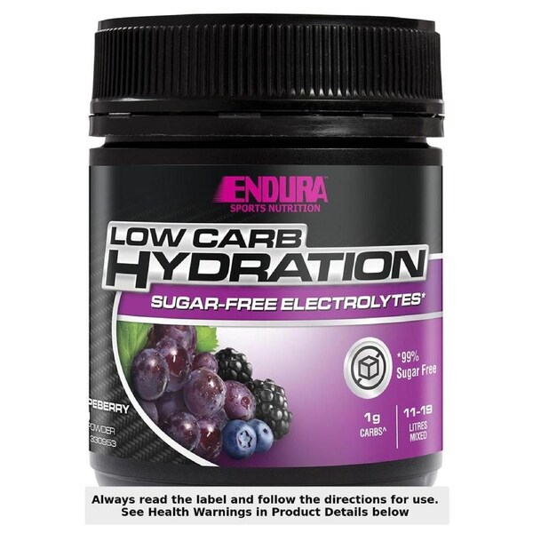 Endura Rehydration Low Carb Fuel Grapeberry 128g