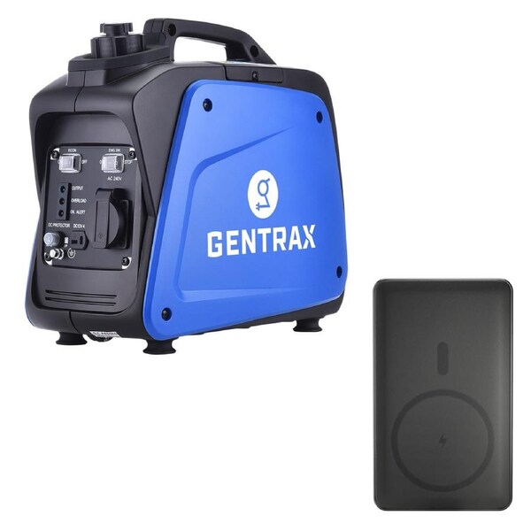GENTRAX 800W Inverter Generator + 10000mAh Power Bank