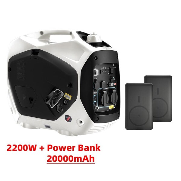 GENTRAX 2.2KW Inverter Generator + 20000mAh Power Bank