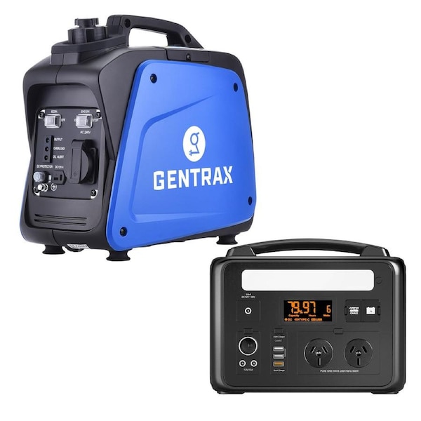 GENTRAX 800W Inverter Generator + 307Wh Power Station