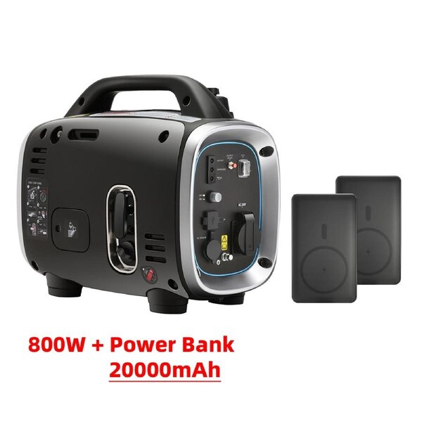 GENTRAX GPRO 800 Inverter Generator + 20000mAh Power Bank