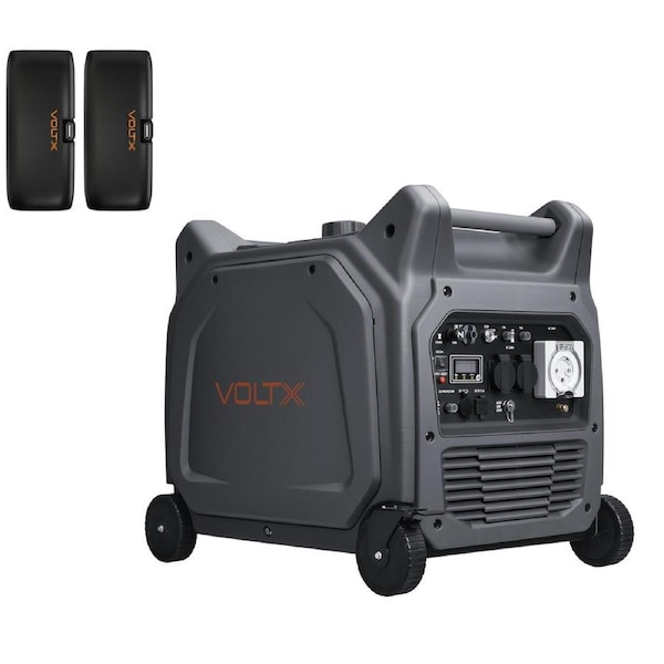 VoltX VX6600 6.6kW Inverter Generator – 2 Wire Start, Long Run Time & Wheels for Easy Mobility