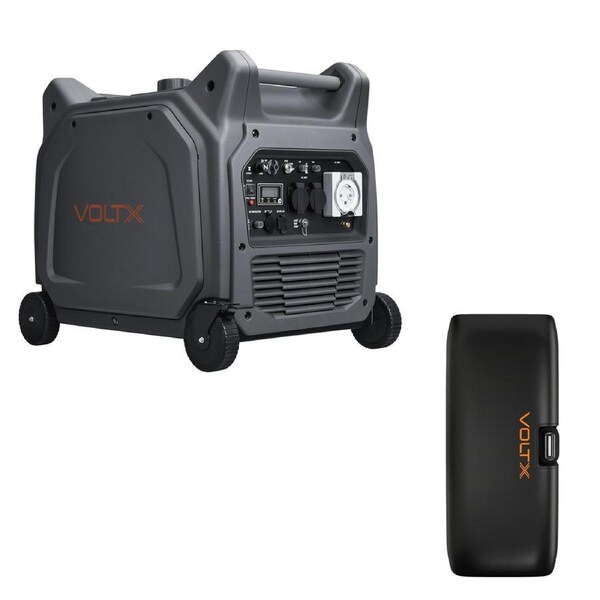 VoltX VX6600 2-Wire Inverter Generator – 6600W Max, 8h Runtime at 50% Load, Reliable Outdoor & Home Power