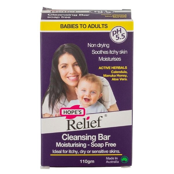 Hopes Relief Soap Free Cleansing Bar 110g
