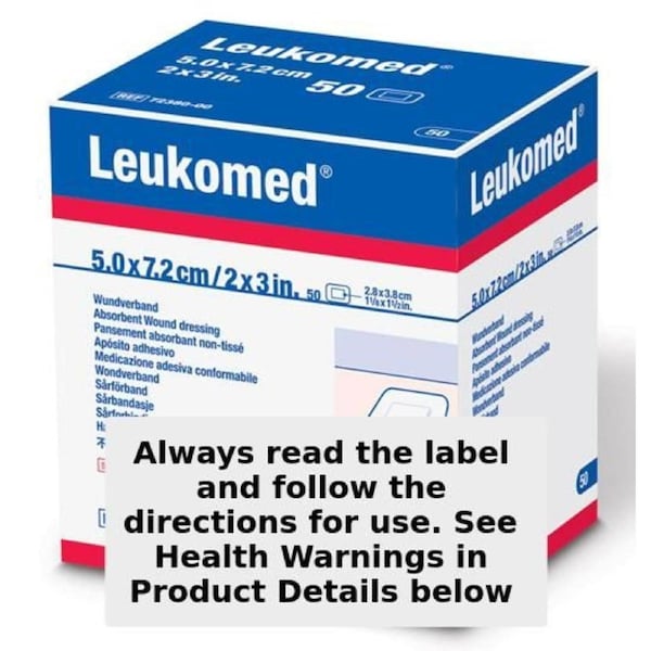 Leukomed Absorbent Wound Dressing 5cm x 7.2cm (1 dressing only)