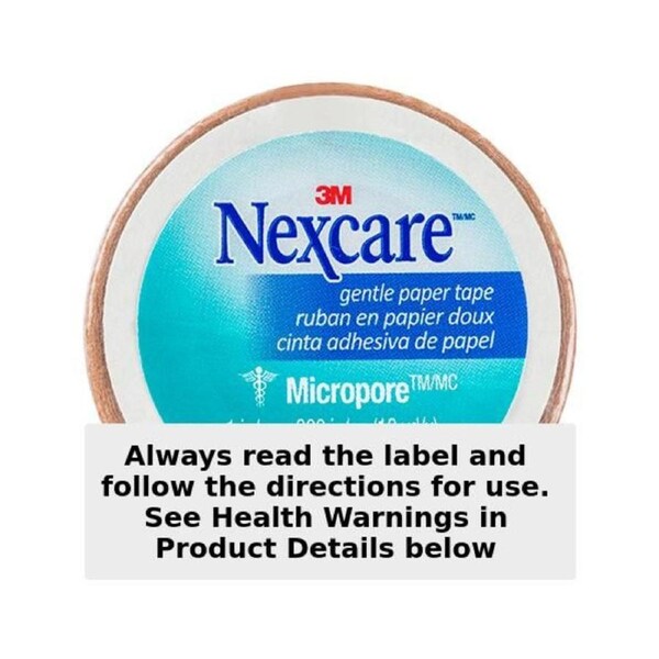 Nexcare Micropore Gentle Paper Tape Tan 25.4mm x 9.14m 1 Roll