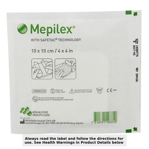 Mepilex Foam Wound Dressing 294100 10cm x 10cm Single