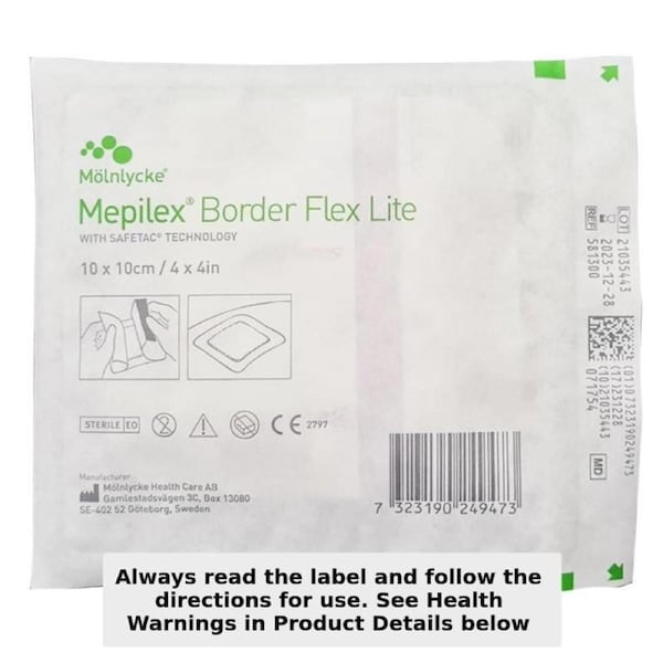 Mepilex Border Flex Lite Wound Dressing 581300 10cm x 10cm Single