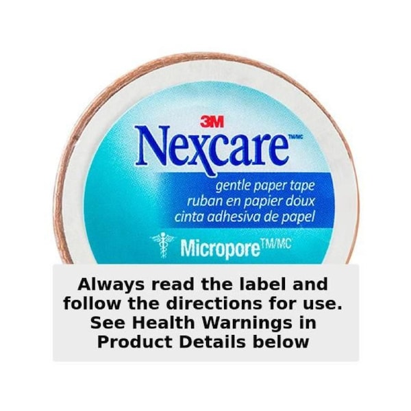 Nexcare Micropore Gentle Paper Tape Tan 12.5mm x 9.1m 1 Roll