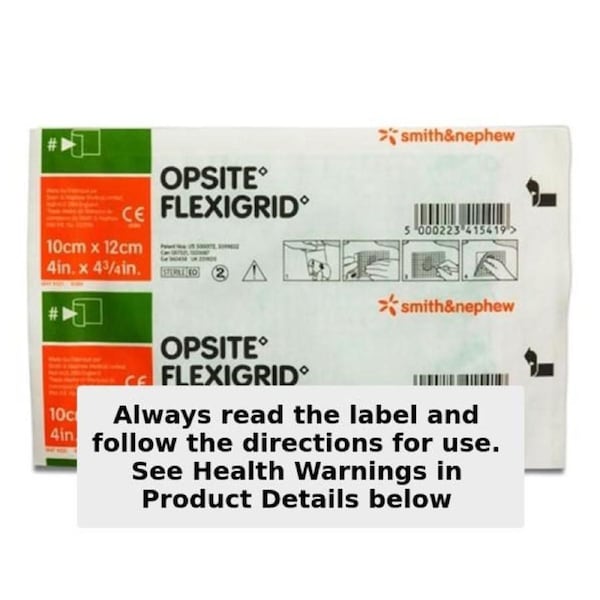Opsite Flexigrid Waterproof Film Dressing 10cm x 12cm Single by Smith & Nephew