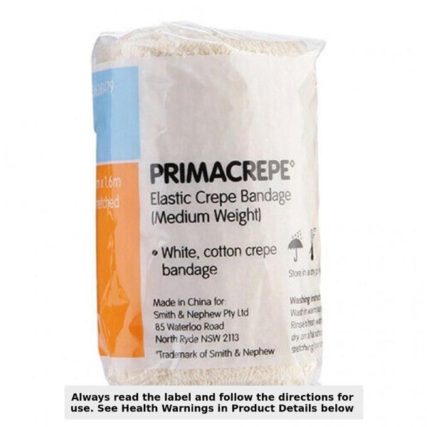Primacrepe Elastic Crepe Medium Support 7.5cm x 1.6m by Smith & Nephew