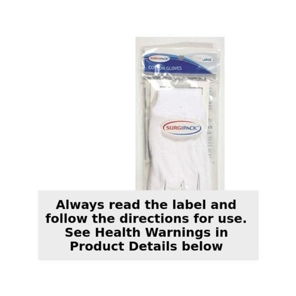 Surgipack Regular Cotton Gloves Large 1 Pair