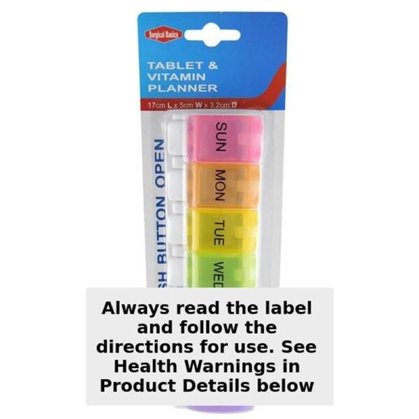 Surgical Basics One a Day Weekly Pill Organiser Small 1 Pack