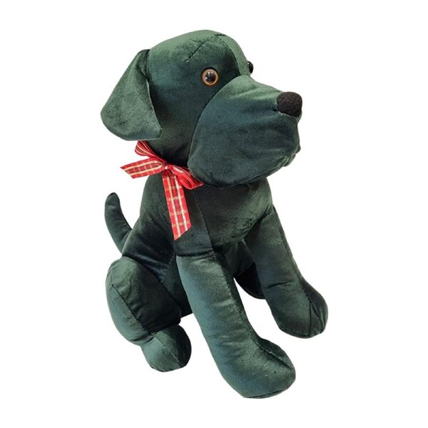 French Country Vintage Weighted Emerald The Dog Door Stopper