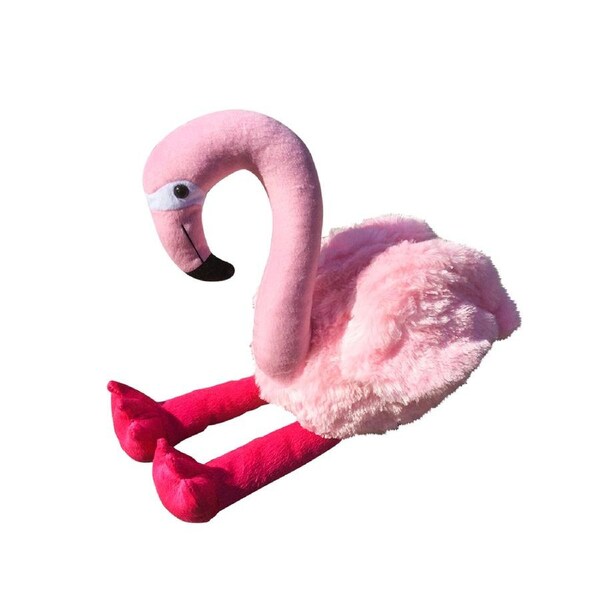 French Country Vintage Weighted Flo the Flamingo Door Stopper