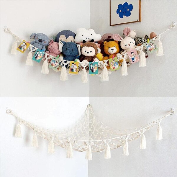 Toys Hammock Macrame Stuffed Animal Storage Hammock Stuffed Animals Toys Hammock