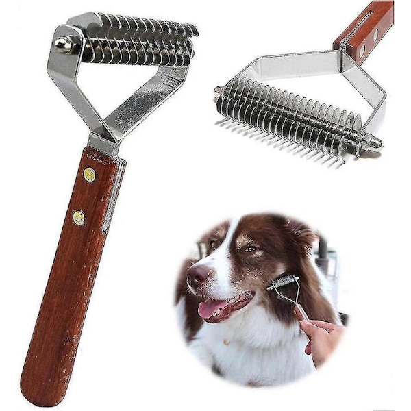 14-blade Rake Pet Undercoat Rake,professional Pet Dematting Comb