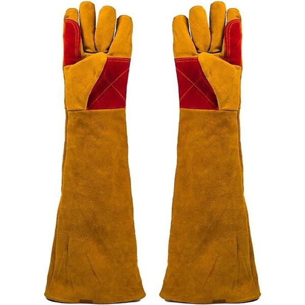 60cm Anti-bite Gloves, Thickened Long Bite-resistant Protective Gloves For Dog And Cat Training, Pet Scratches, Long-sleeved Welding Safety Gloves, Gi