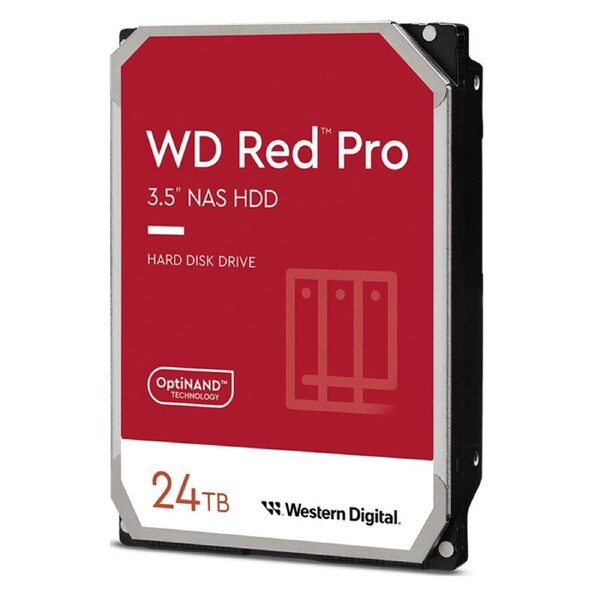 Western Digital 24TB Red Pro 7200RPM 3.5in SATA Hard Drive (WD240KFGX)