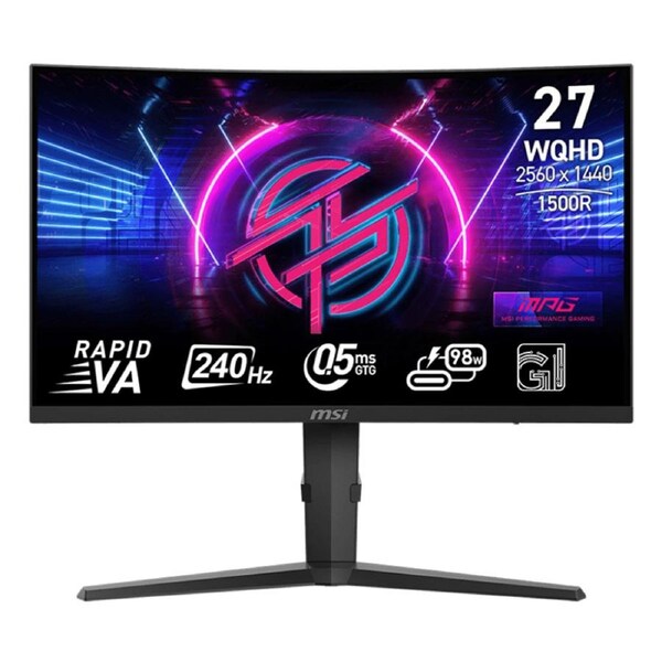 MSI MPG 27in WQHD HDR400 VA 240Hz FreeSync Curved Gaming Monitor (MPG 275CQRXF)