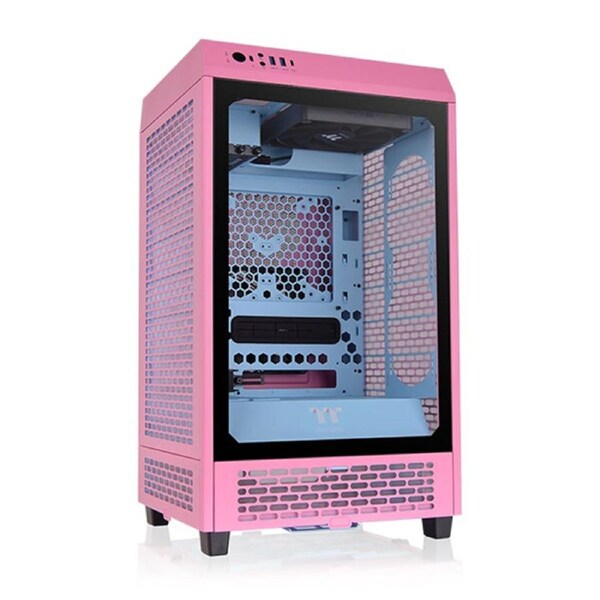 Thermaltake Tower 200 Mini TG Mini-ITX Case - Bubble Pink (CA-1X9-00SAWN-00)