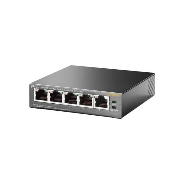 TP-Link 5-Port 10/100Mbps Desktop Switch with 4-Port PoE (TL-SF1005P)