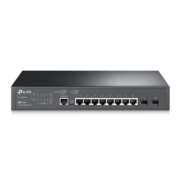 TP-Link JetStream 8-Port Gigabit L2 Managed Switch with 2 SFP Slots (SG3210)