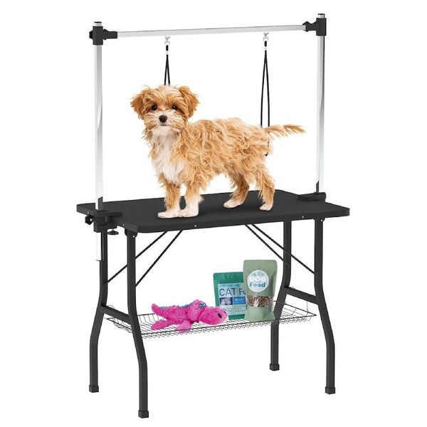 Advwin Pet Grooming Salon Table Foldable 2 Loops