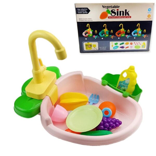 Nevenka Automatic Parrot Shower Bathtub with Faucet for Ferret Goldfinch-Pink