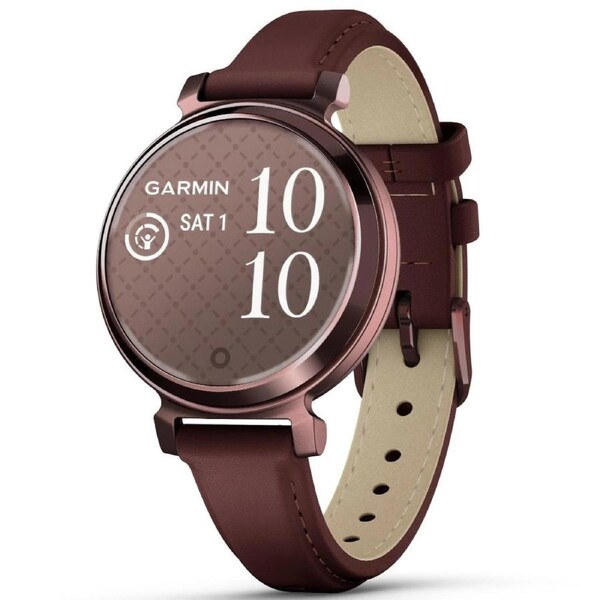 Garmin Lily 2 Classic Stylish Smartwatch Dark Bronze with Mulberry Leather Band
