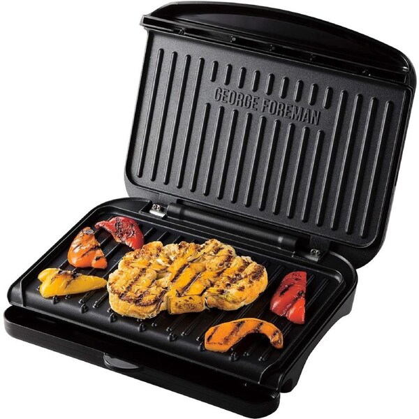 George Foreman Electric Grill Plate Non Stick Griddle Plates Meat Vegetable Sandwich