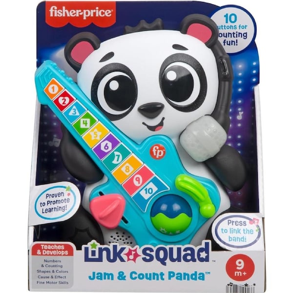 Fisher-Price Link Squad Jam & Count Panda Music Lights Ages 9 months+