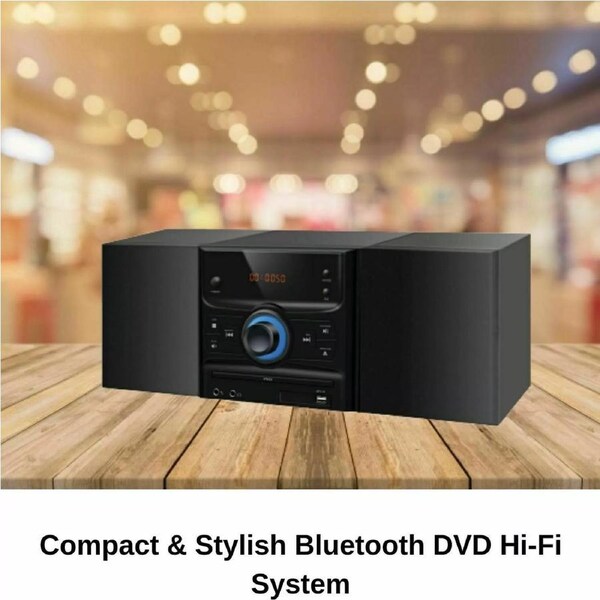 Bluetooth FM Radio 30W HiFI CD Player Speakers Music Hi Fi System USB w/ Remote